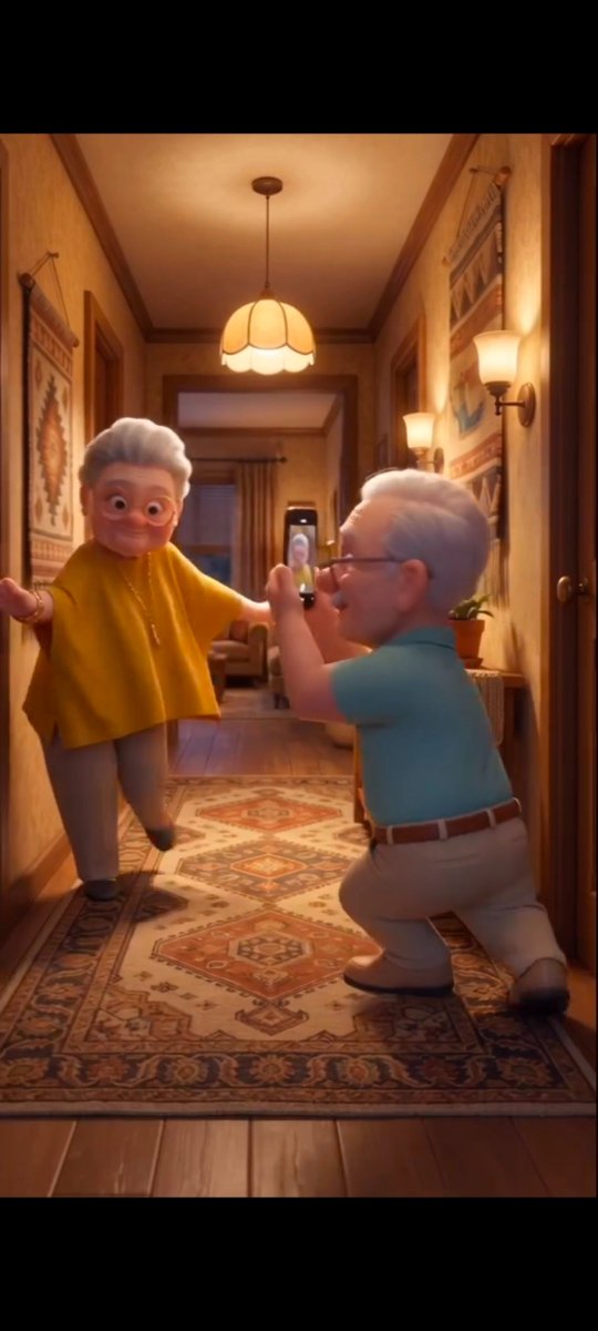 YouTube Thumbnail - Cozy Vintage Hallway Dance Scene — output 1