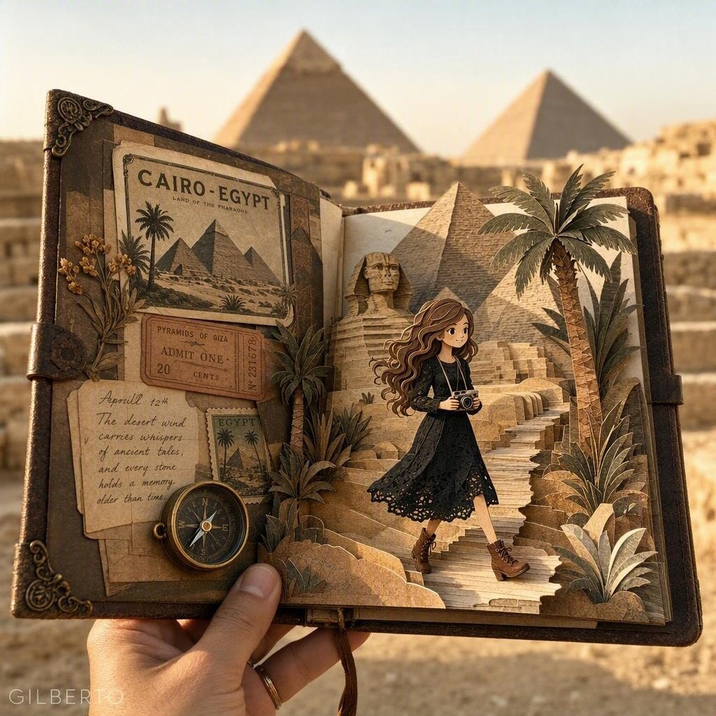 Social Media Post - 3D Paper Craft Travel Journal — output 1