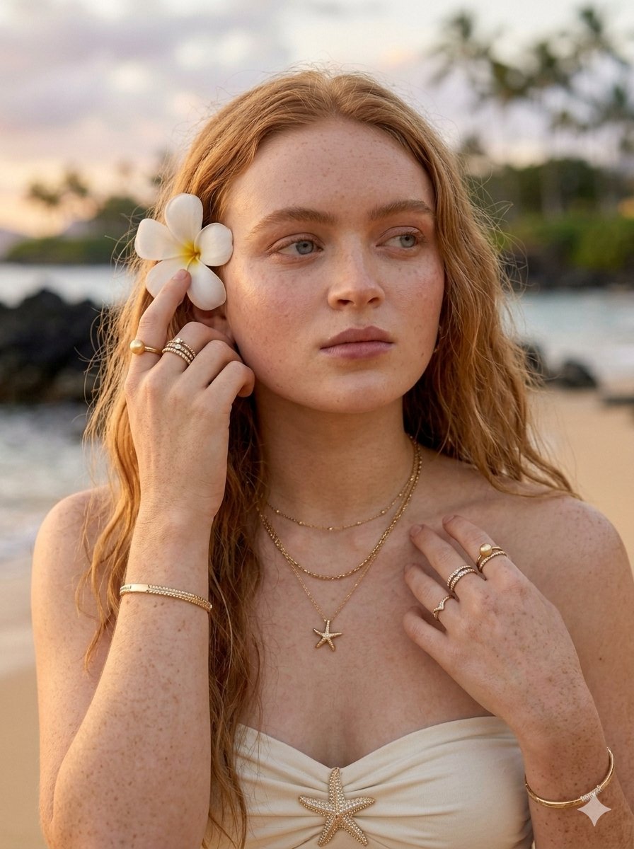 Product Marketing - Tropical Luxury Beach Portrait — output 1