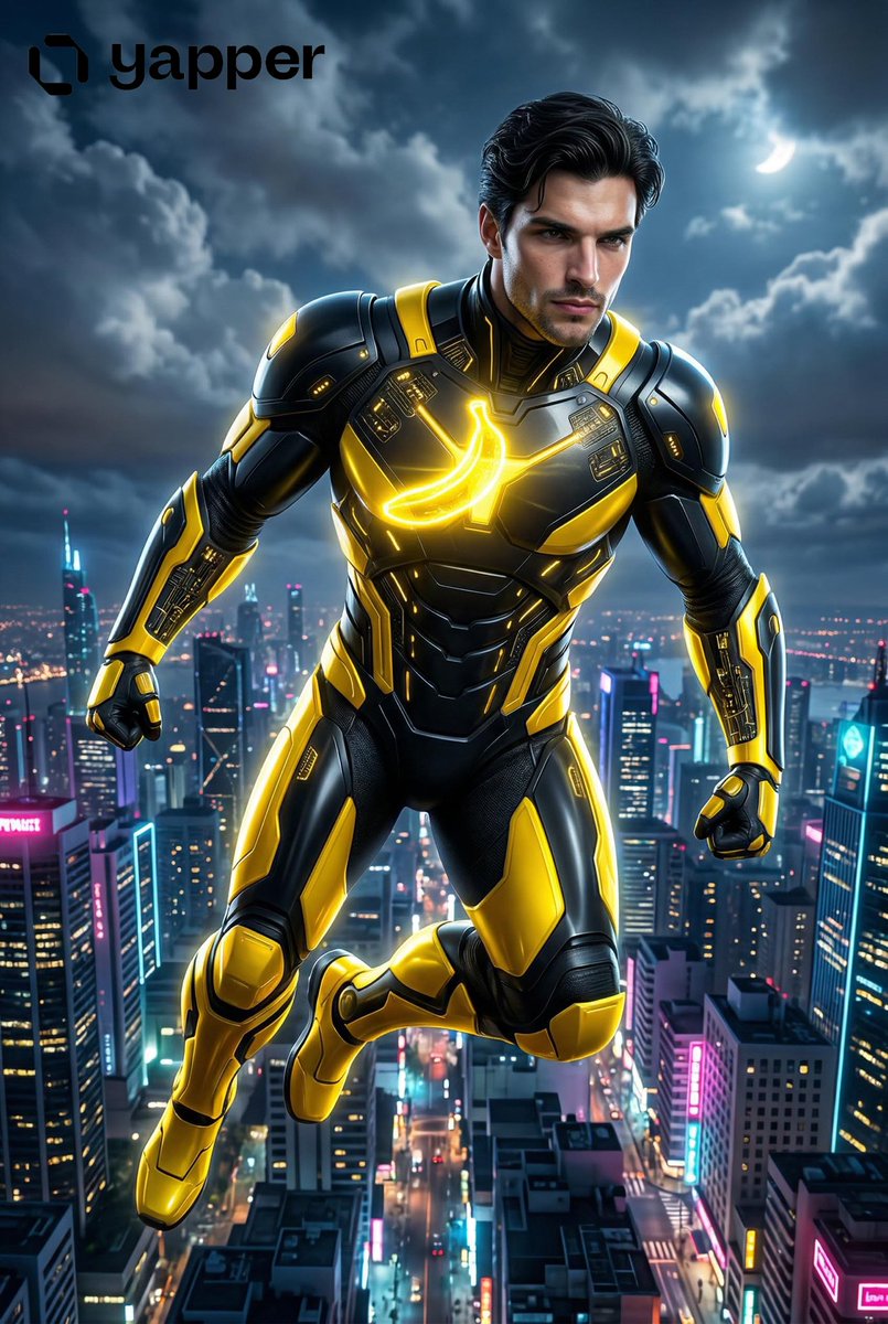 Profile / Avatar - Futuristic Nano Banana Superhero Transformation Prompt — output 1