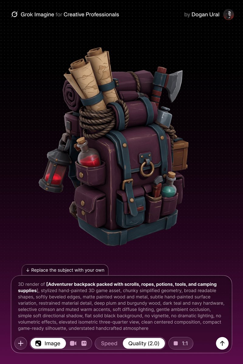 Game Asset - Stylized Hand-Painted 3D Game Asset — output 1