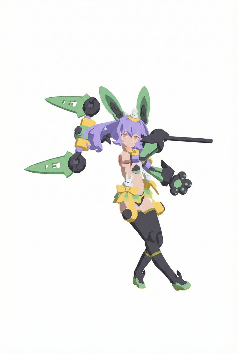 Game Asset - Low-Poly Character Figure of Megami Device — output 1