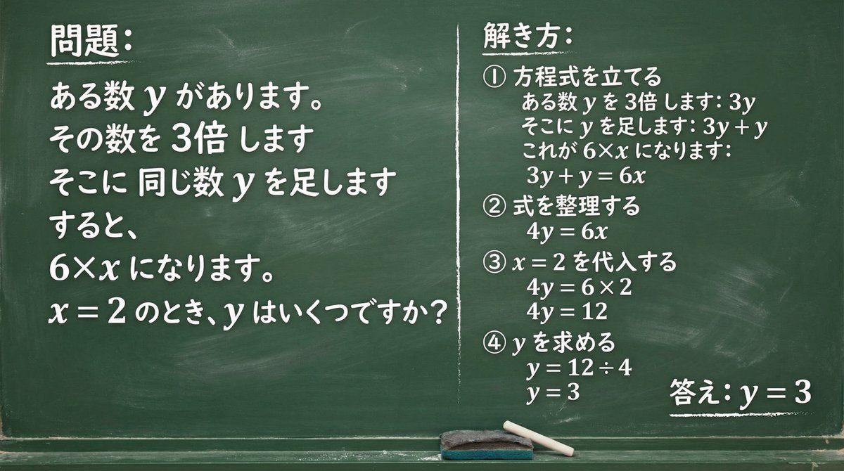 Infographic / Edu Visual - Chalkboard Math Problem Image Generation — output 1