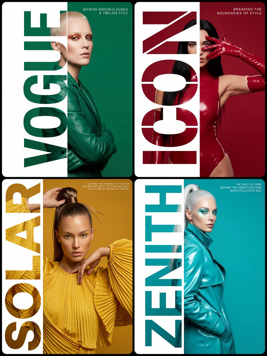 Poster / Flyer - High-Fashion Typography Poster Template — output 1