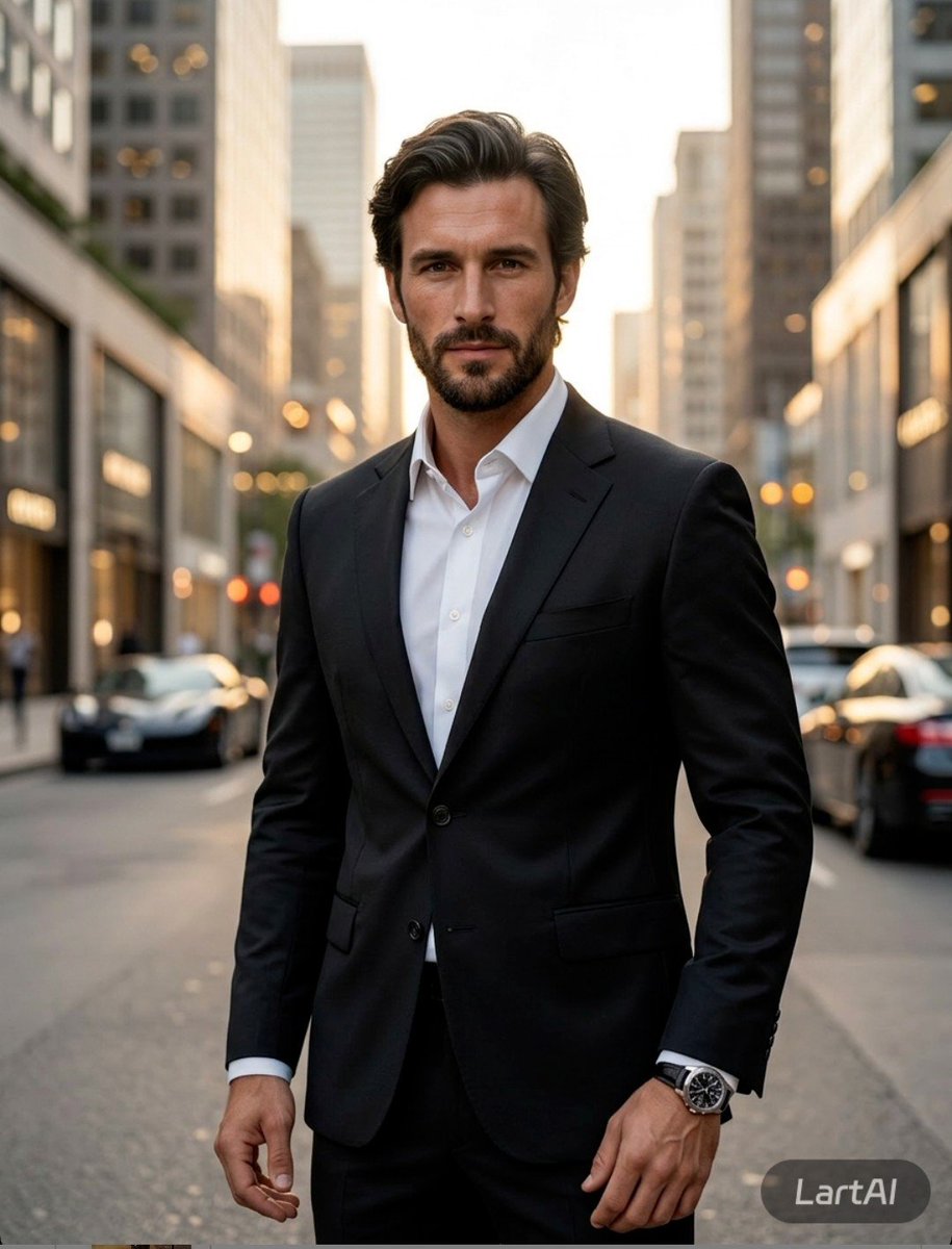 Profile / Avatar - Photorealistic Luxury Editorial Male Portrait — output 1