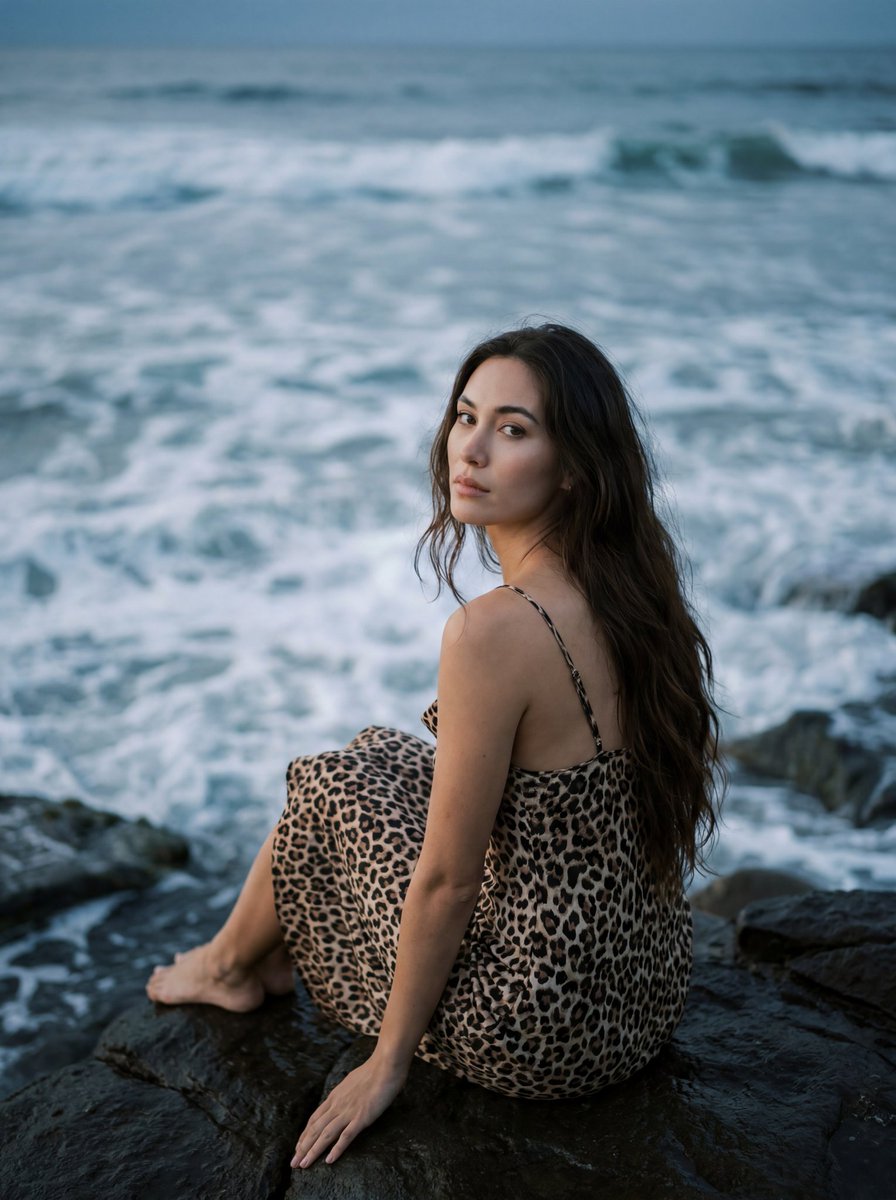 Product Marketing - Cinematic Coastal Leopard Fashion — output 1