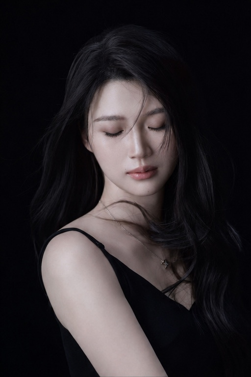 Profile / Avatar - Moody Black Studio Portrait — output 1