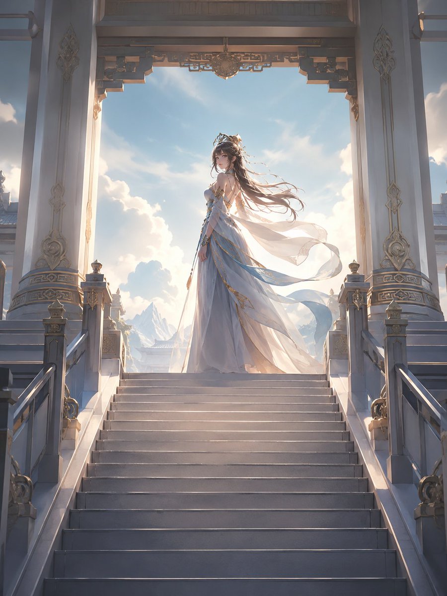 Comic / Storyboard - Celestial Temple Stairway Heroine — output 1