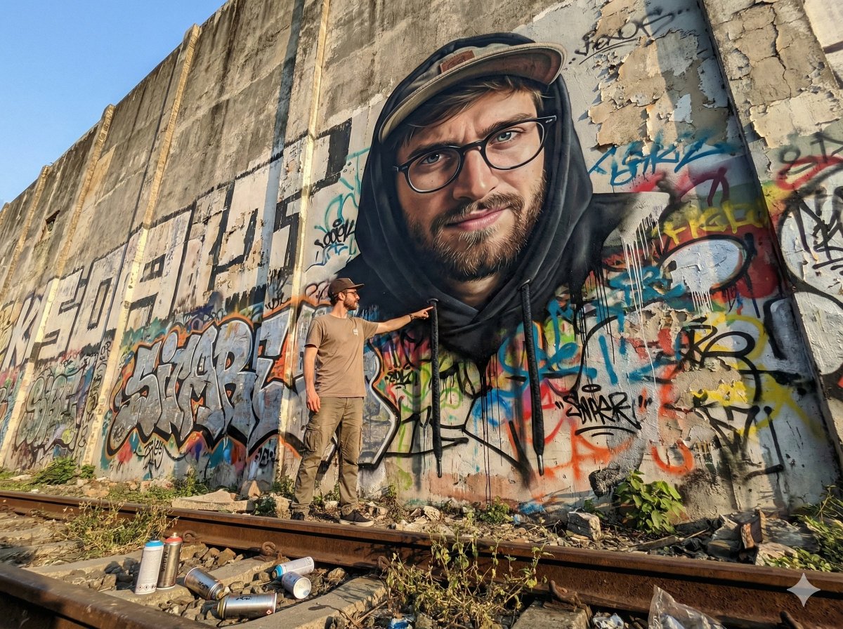2D Mural to 3D Reality Street Art Prompt — output 1