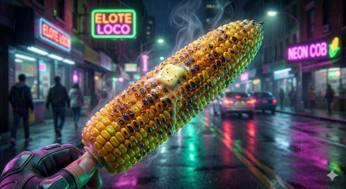 Cyberpunk Neon Street Food Advertisement Prompt — output 1