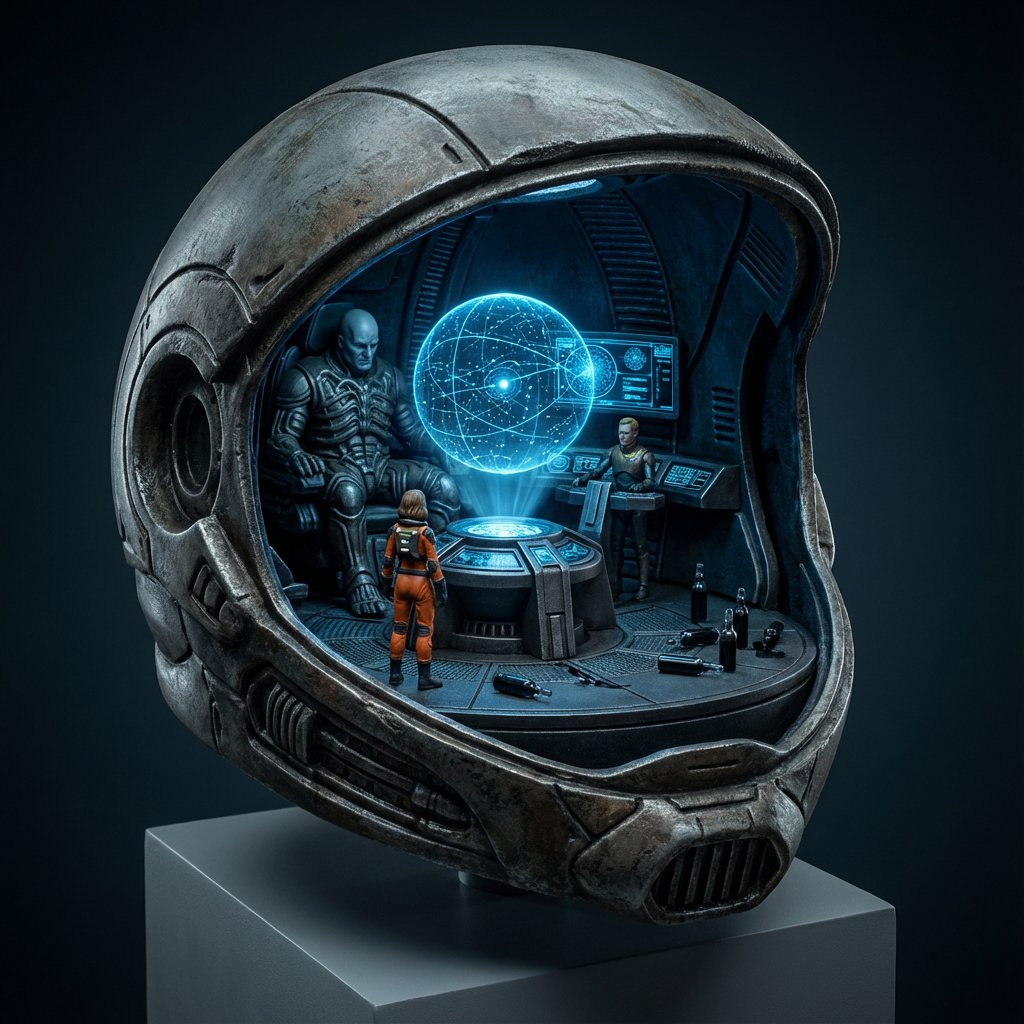 Comic / Storyboard - High-Concept 3D Diorama Generation Prompt — output 1
