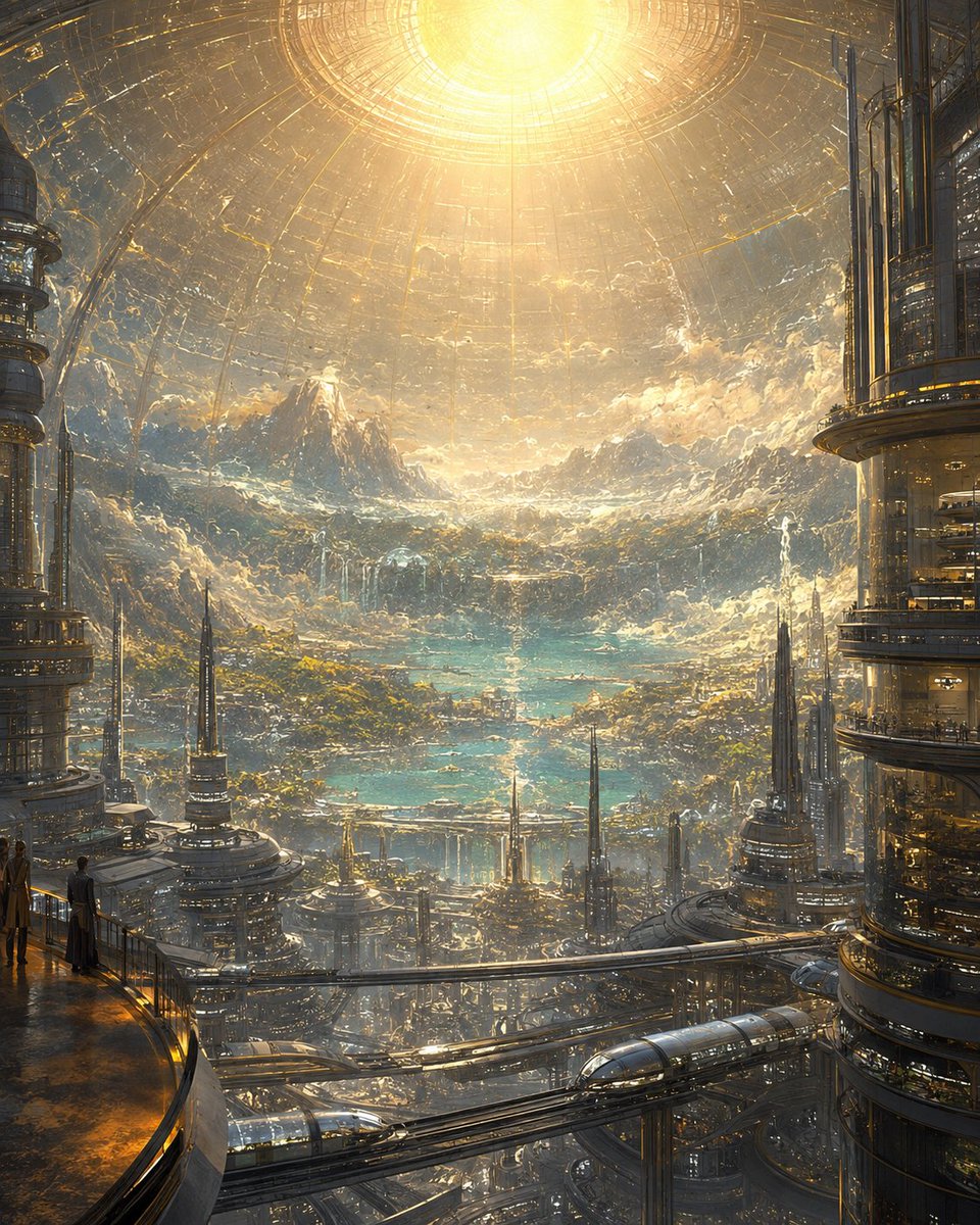Game Asset - Artificial Sun Megacity — output 1