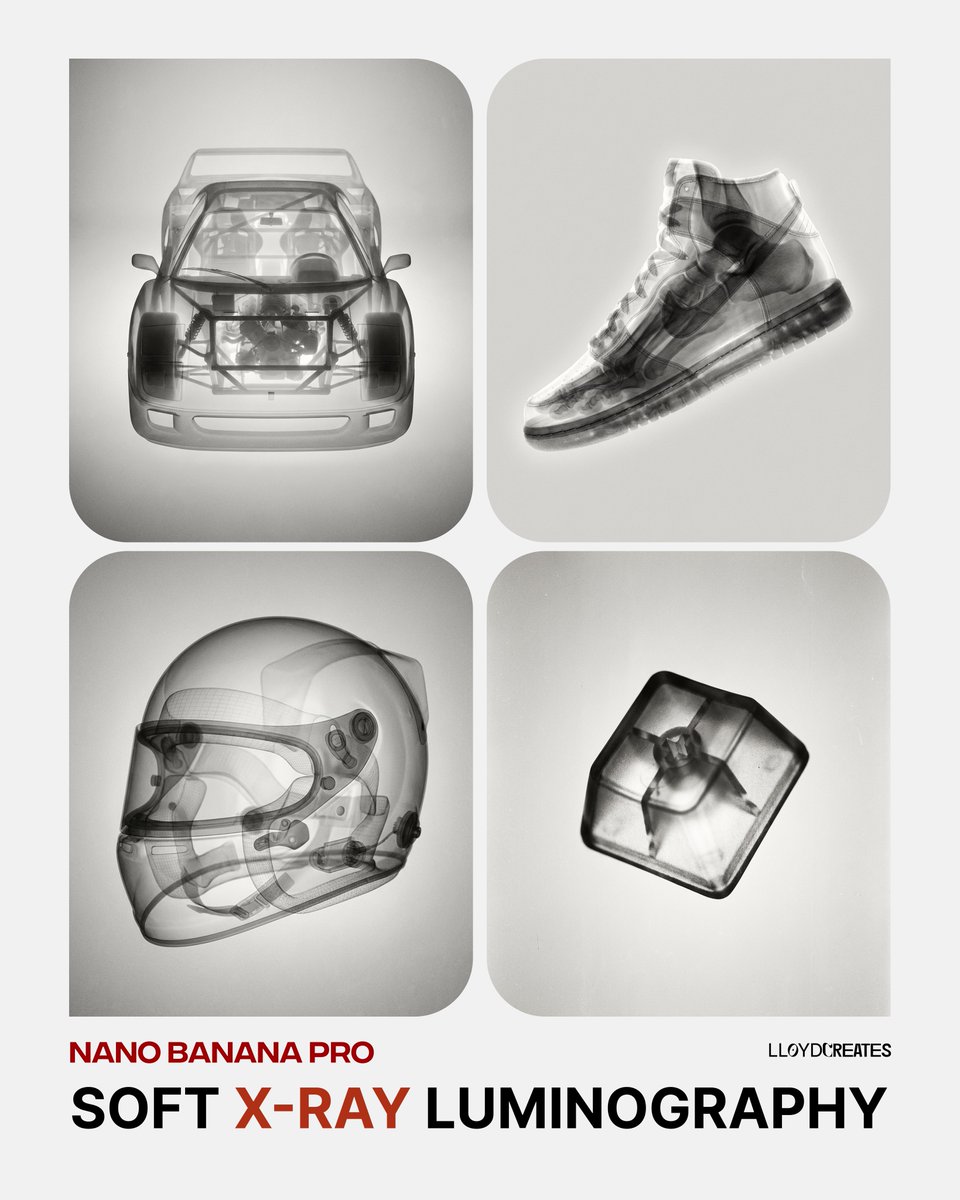 Infographic / Edu Visual - Soft X-Ray Luminography Style Template — output 1