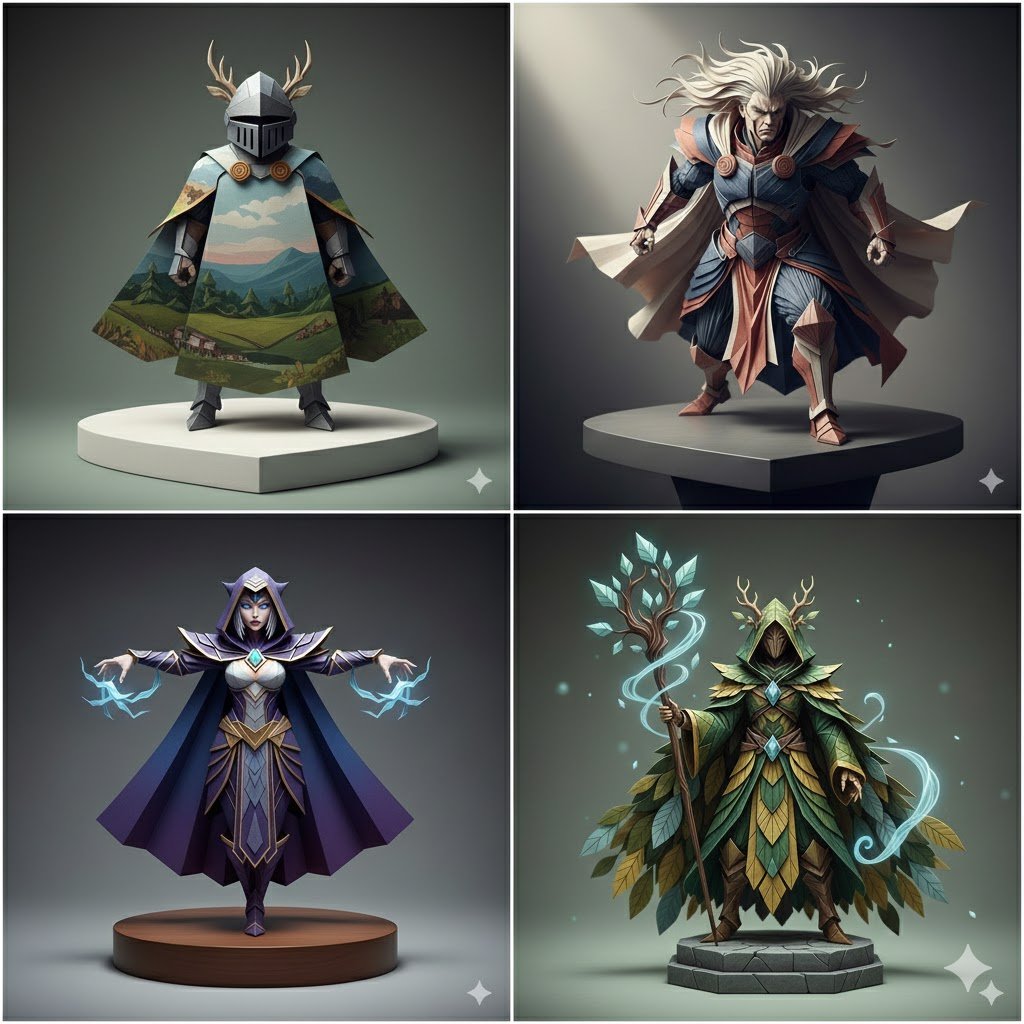 E-commerce Main Image - Ultra-Hyper-Detailed Origami Sculpture Prompt — output 1