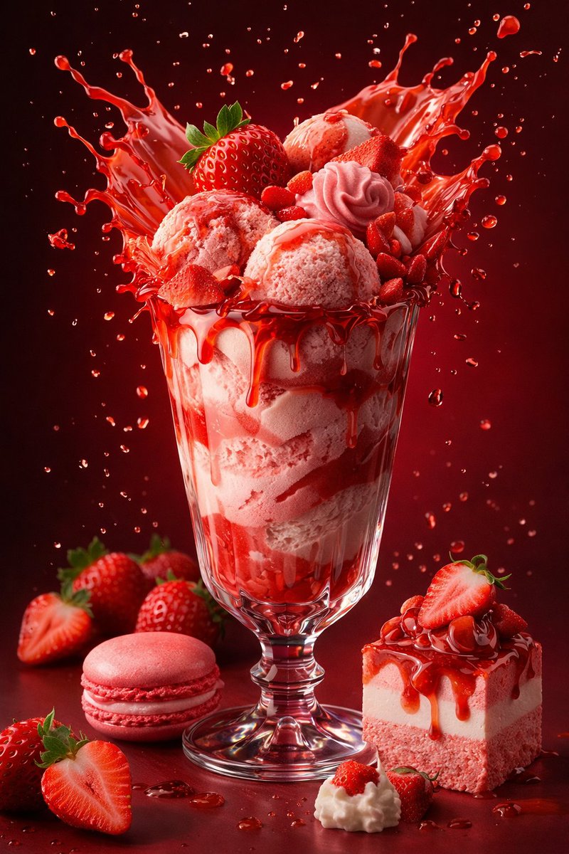 Product Marketing - Parameterized Ice Cream Dessert Advertising Poster Prompt — output 1