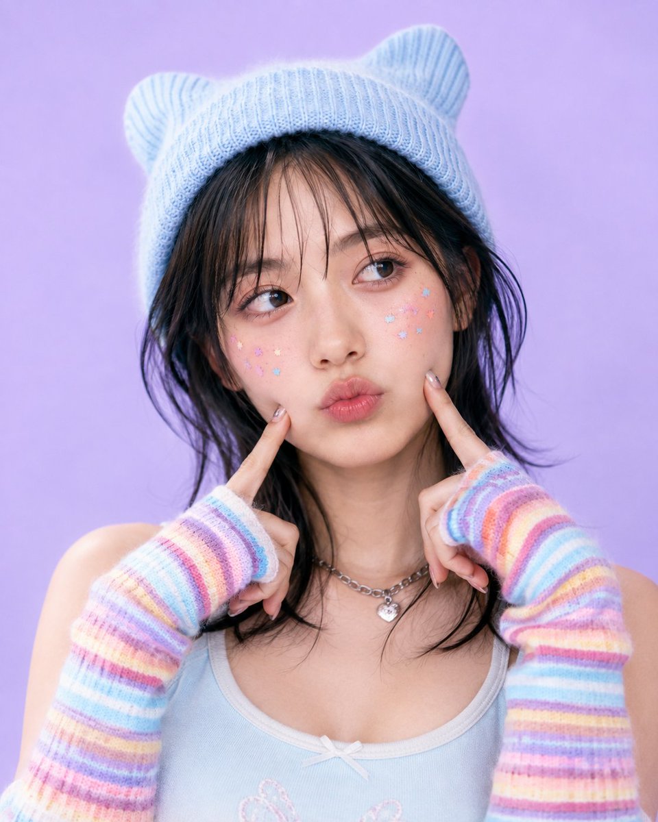 Profile / Avatar - Y2K Kawaii Pastel Portrait — output 1