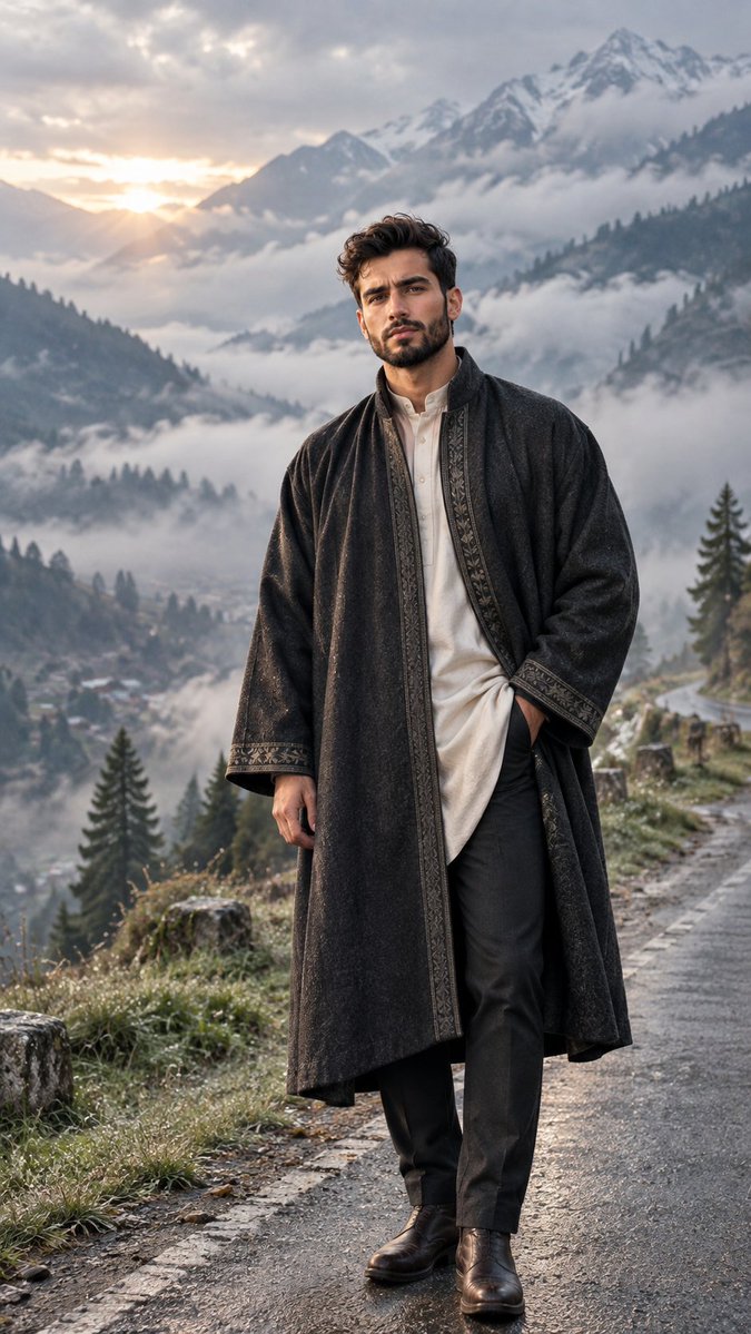 Product Marketing - Cinematic Portrait in Misty Kashmir — output 1