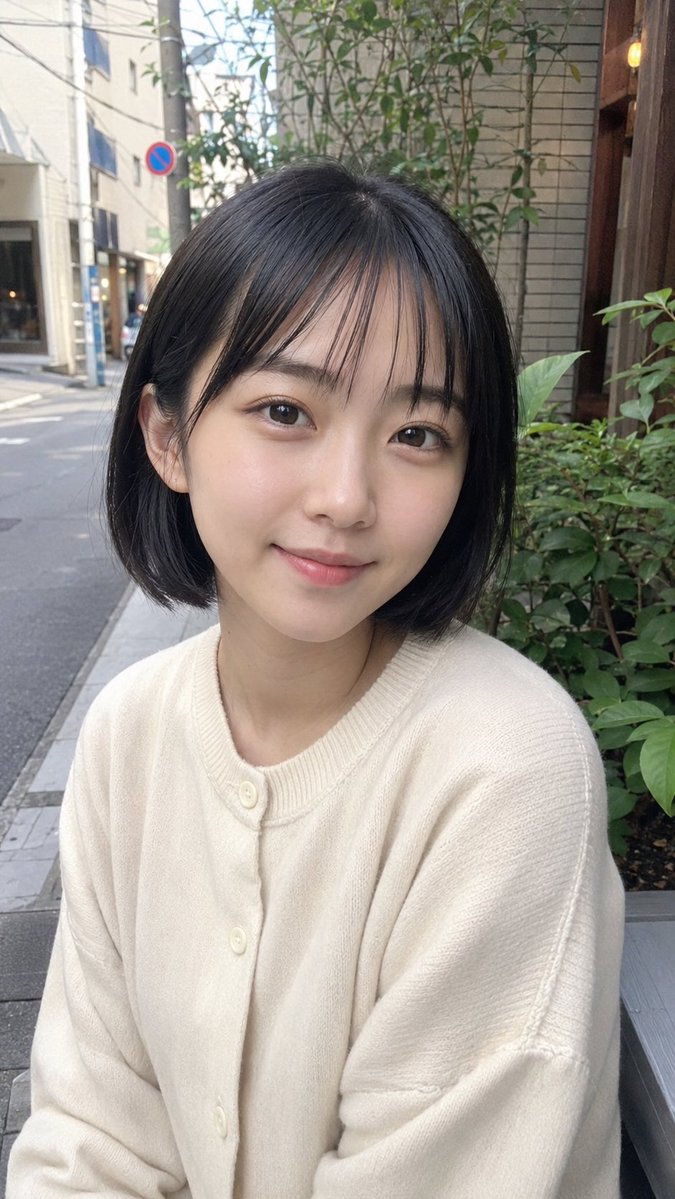 Profile / Avatar - Candid Japanese Street Portrait — output 1