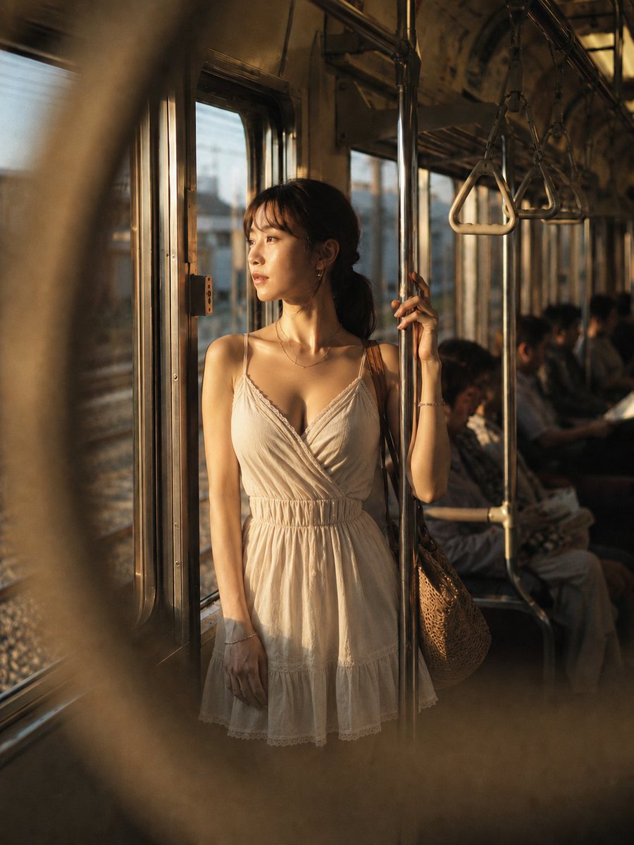 Profile / Avatar - Old Train Interior at Sunset — output 1