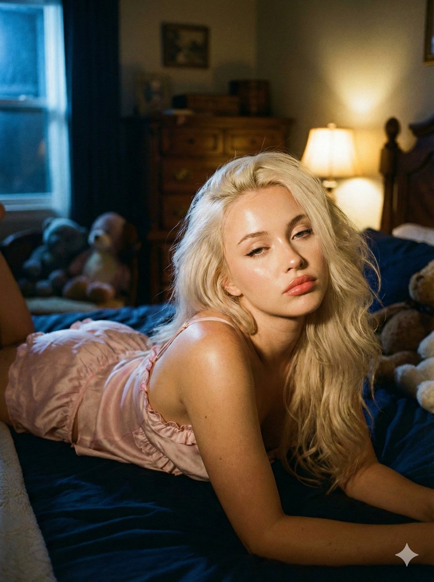 Social Media Post - Intimate Low-Light Bedroom Portrait — output 1