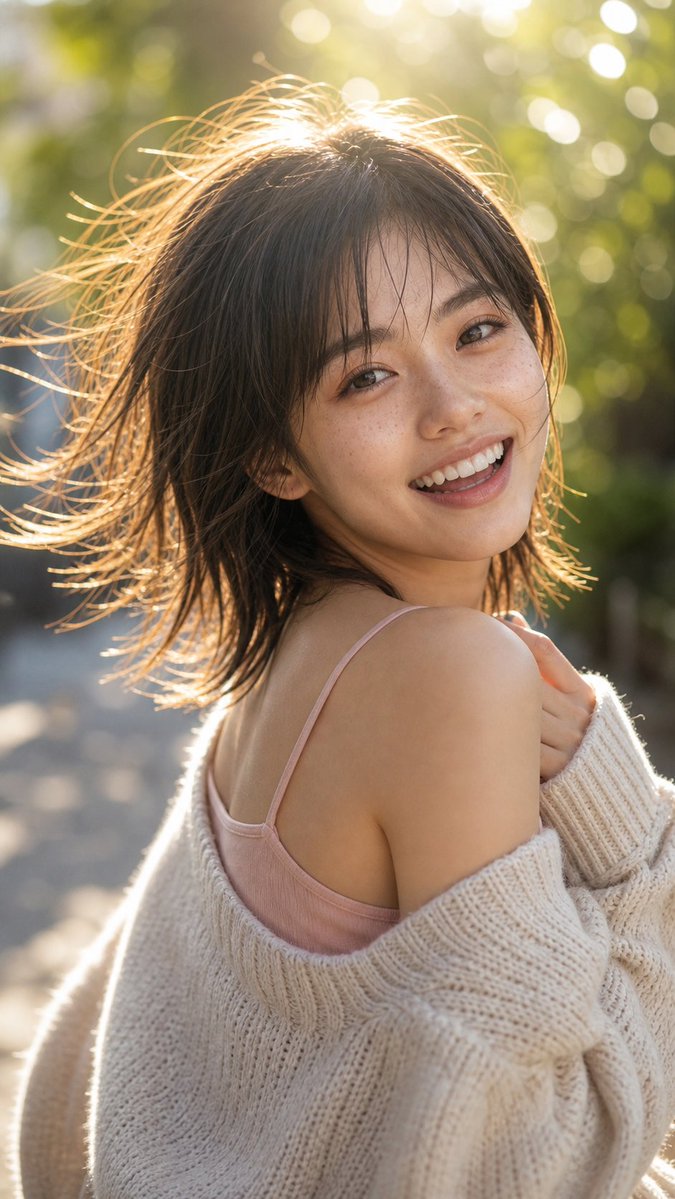 Profile / Avatar - Backlit Over-Shoulder Portrait — output 1