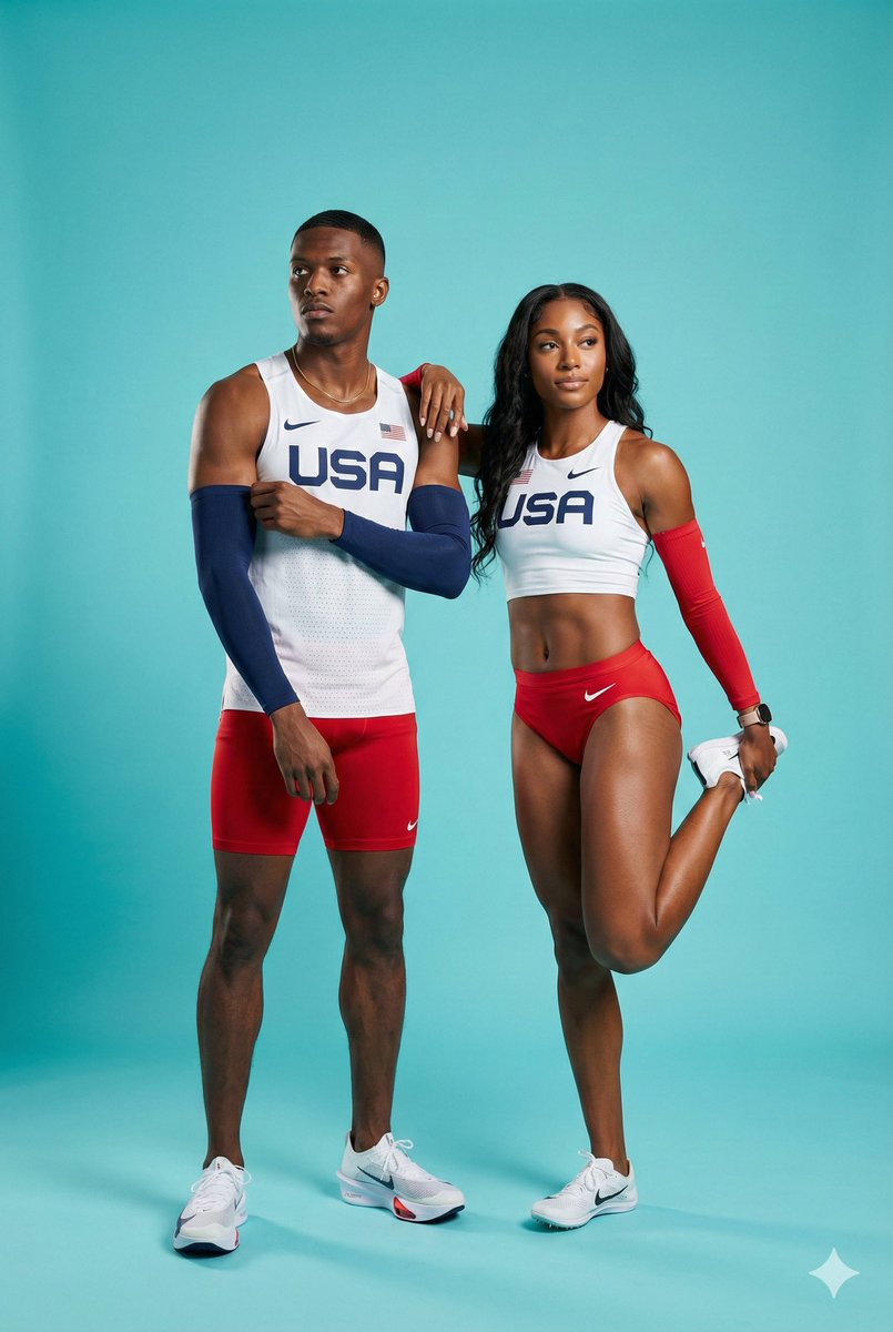 Ultra-Photorealistic Team USA Track Athletes Portrait — output 1
