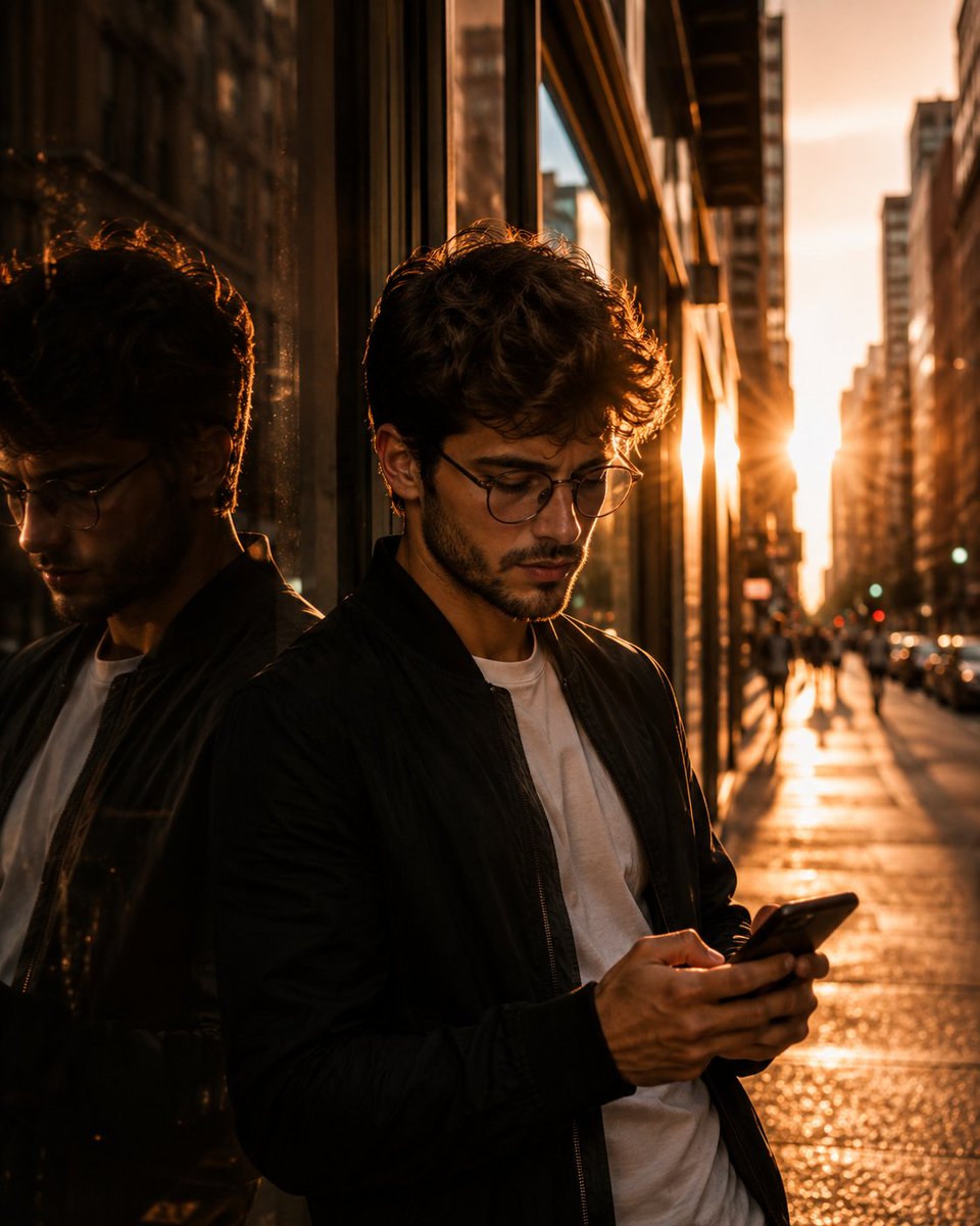 Profile / Avatar - Golden Hour City Portrait — output 1