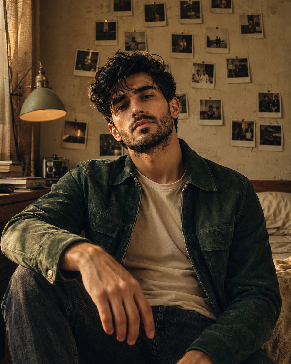 Profile / Avatar - Vintage Bedroom Cinematic Portrait — output 1