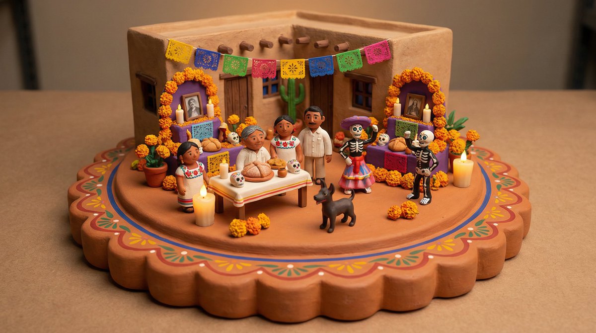 Social Media Post - Tiny Clay World Diorama Generator — output 1