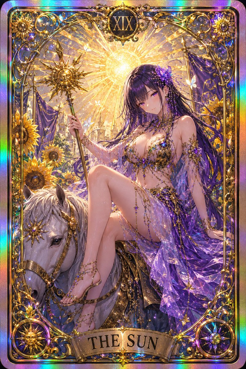 Product Marketing - Gothic Art Nouveau Tarot Card — output 1