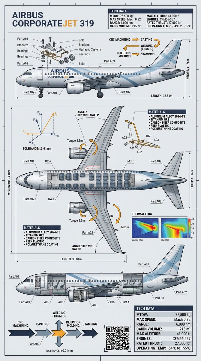 Infographic / Edu Visual - Raw Object to Factory Blueprint Prompt — output 1