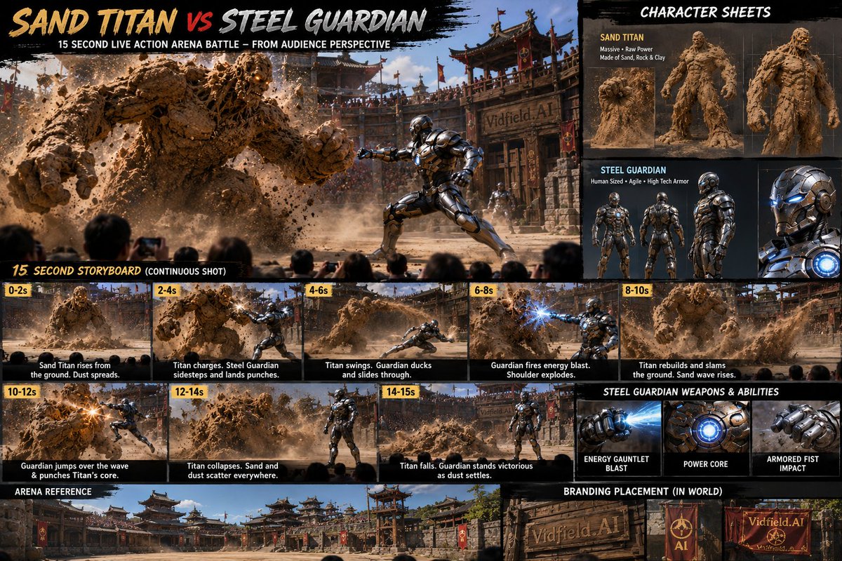 Comic / Storyboard - Pre-production Cinematic Storyboard — output 1