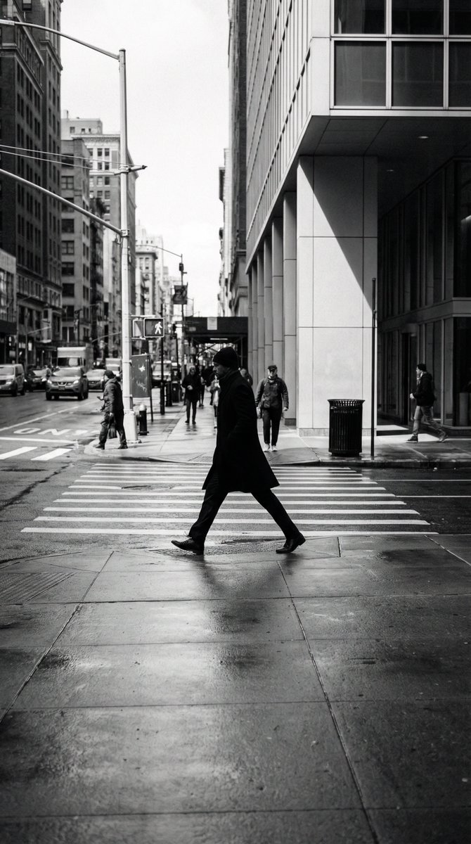 Social Media Post - Black and White Street Photography Decisive Moment — output 1