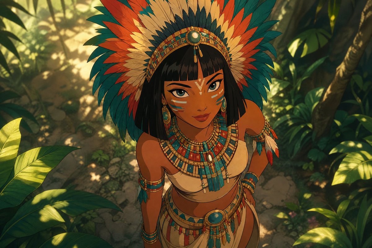 Comic / Storyboard - Classic Disney Style Tribal Portrait — output 1