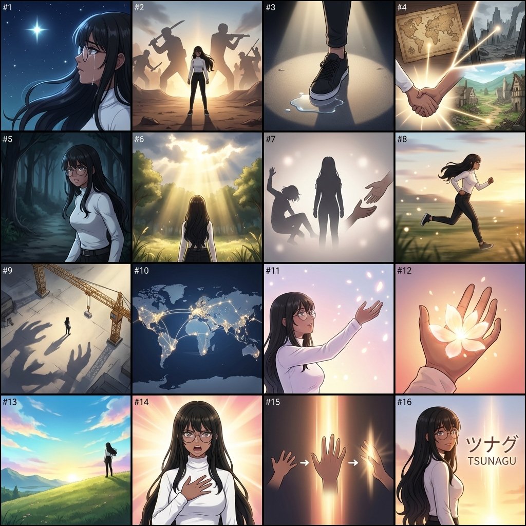 Comic / Storyboard - AI Anime Music Video Storyboard Prompt — output 1