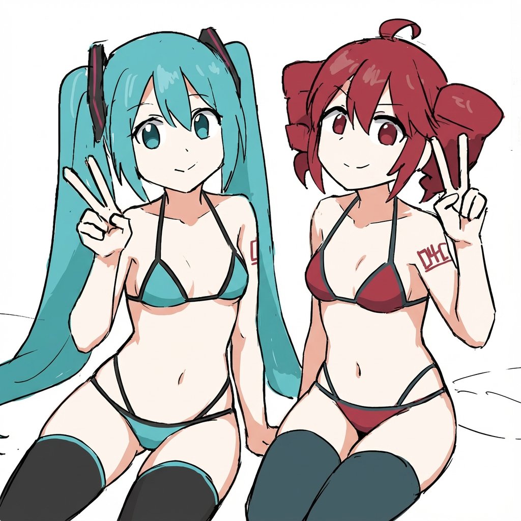 Anime Character Style Transfer to Bikini and Stockings — output 1