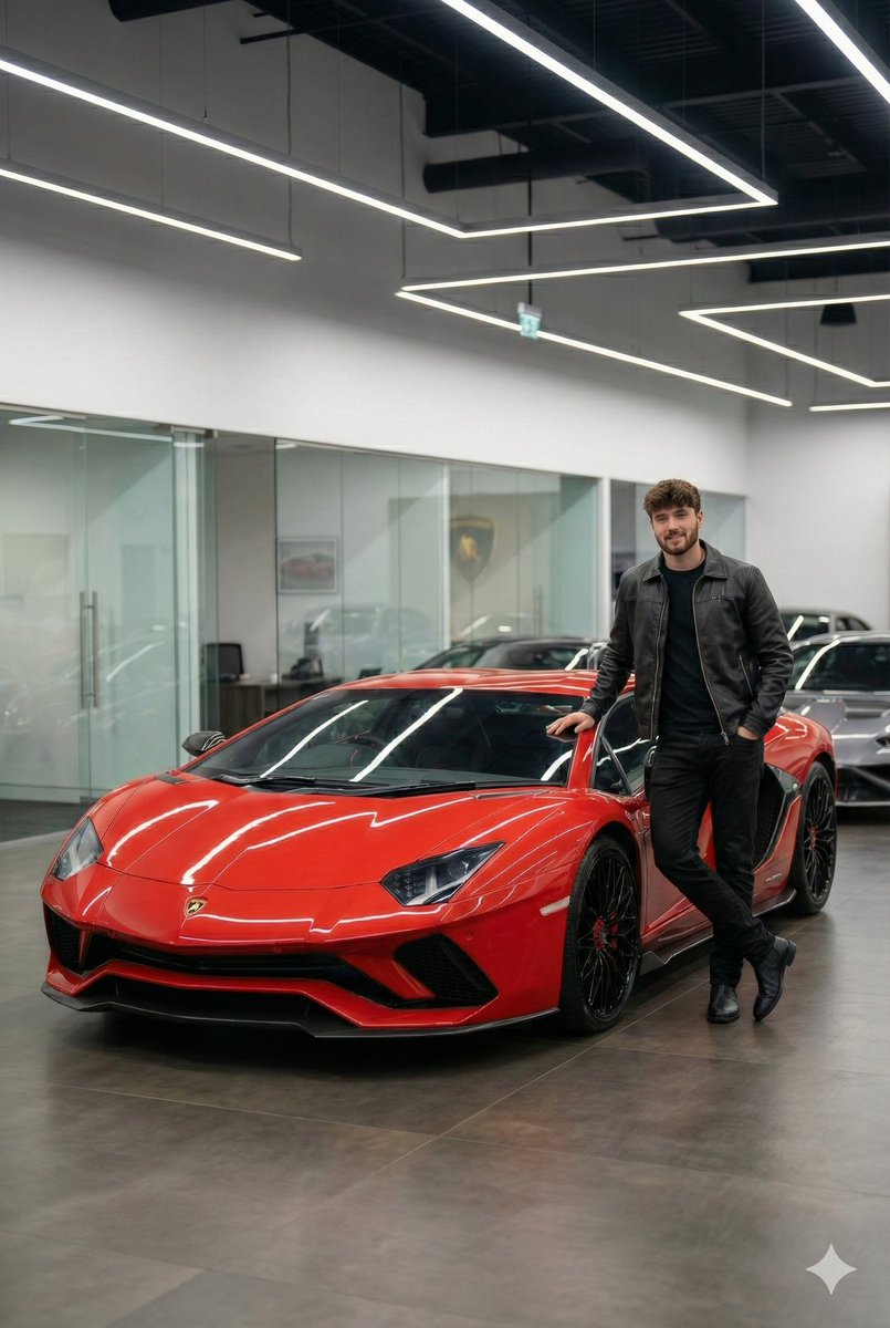 Product Marketing - Luxury Car Showroom Portrait — output 1