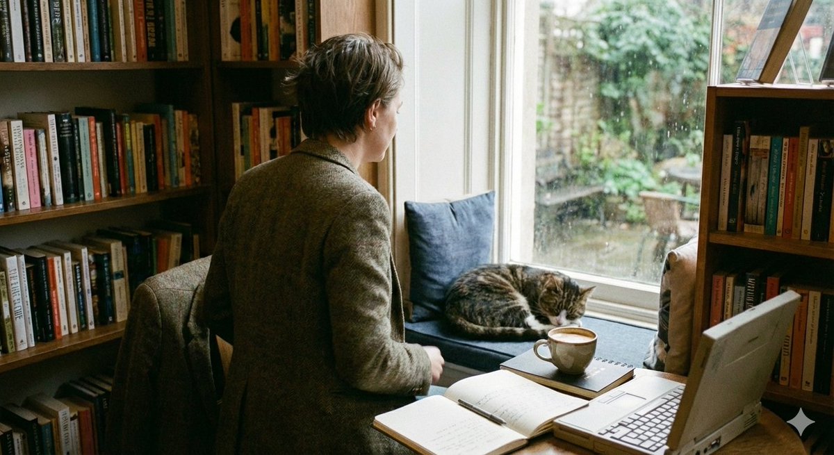 Cozy Candid Back Angle Scene Prompt — output 1