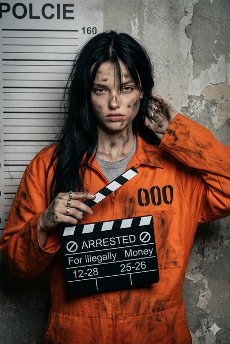 Product Marketing - Mugshot Portrait with Custom Slate Text Prompt — output 1