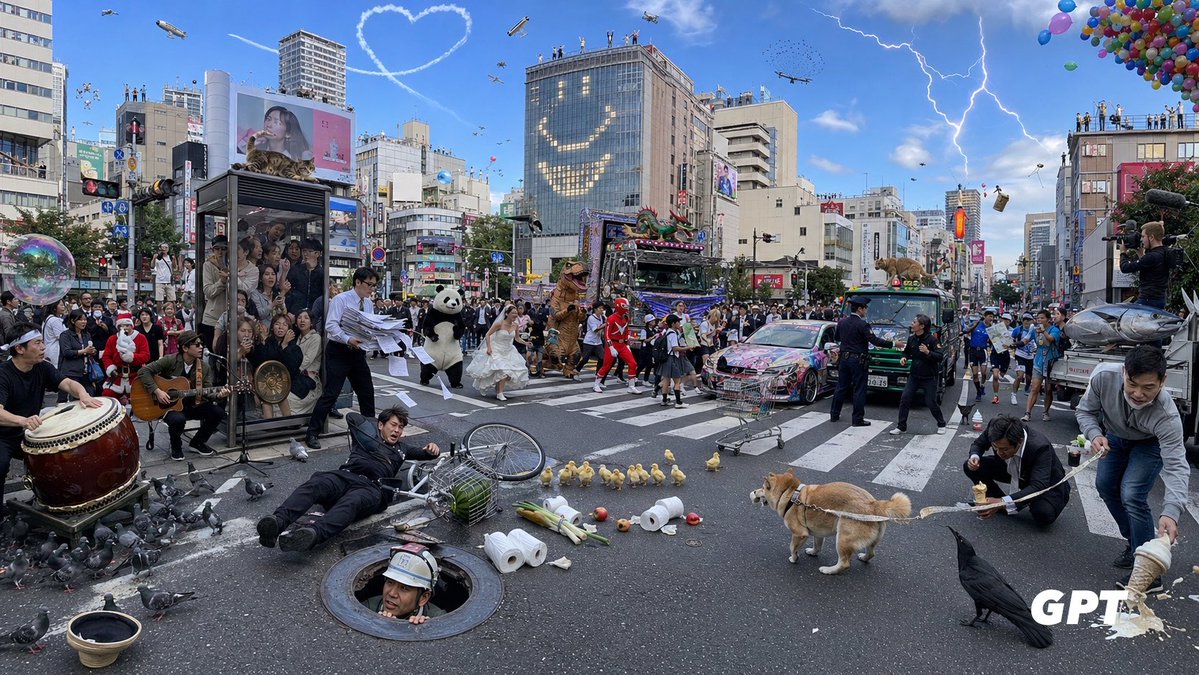 Product Marketing - Chaotic Shibuya Scramble Crossing — output 1