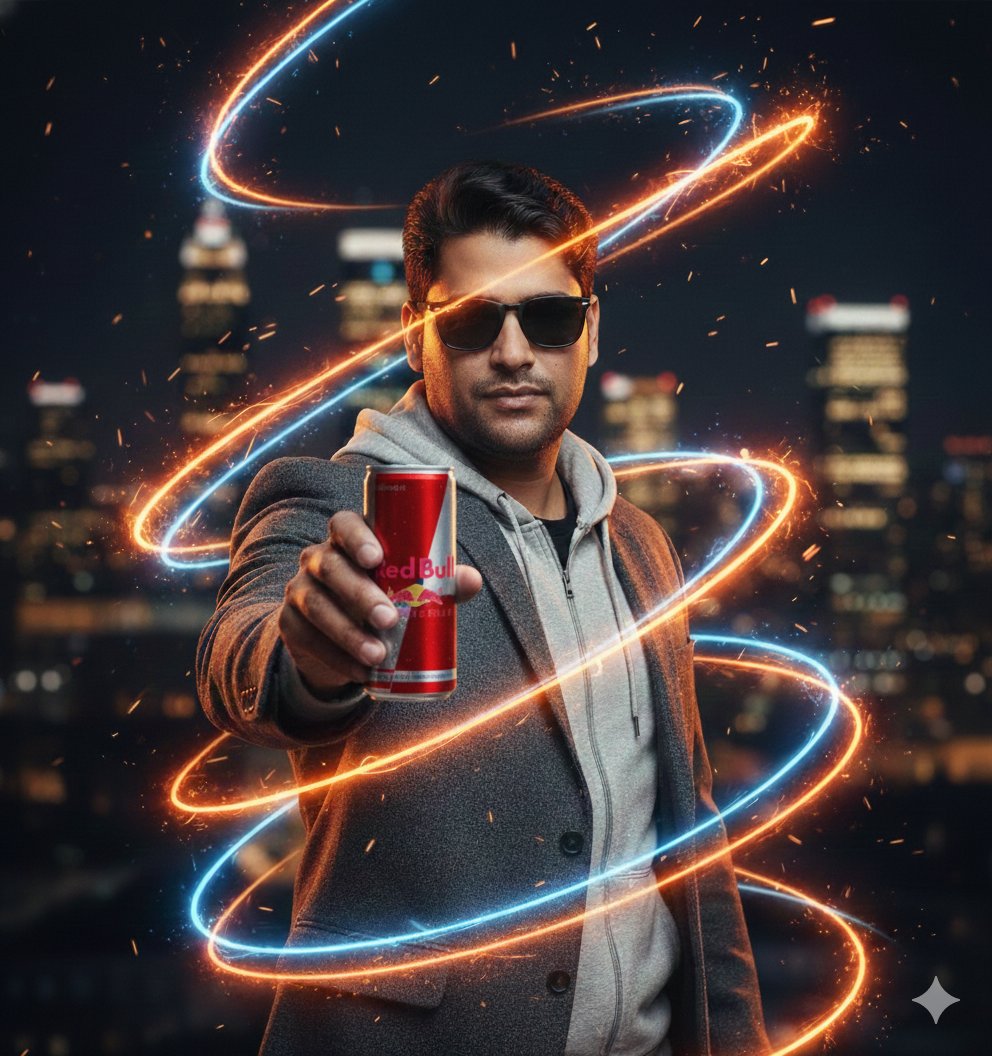 Commercial Energy Drink Photography Prompt with Neon Effects — output 1