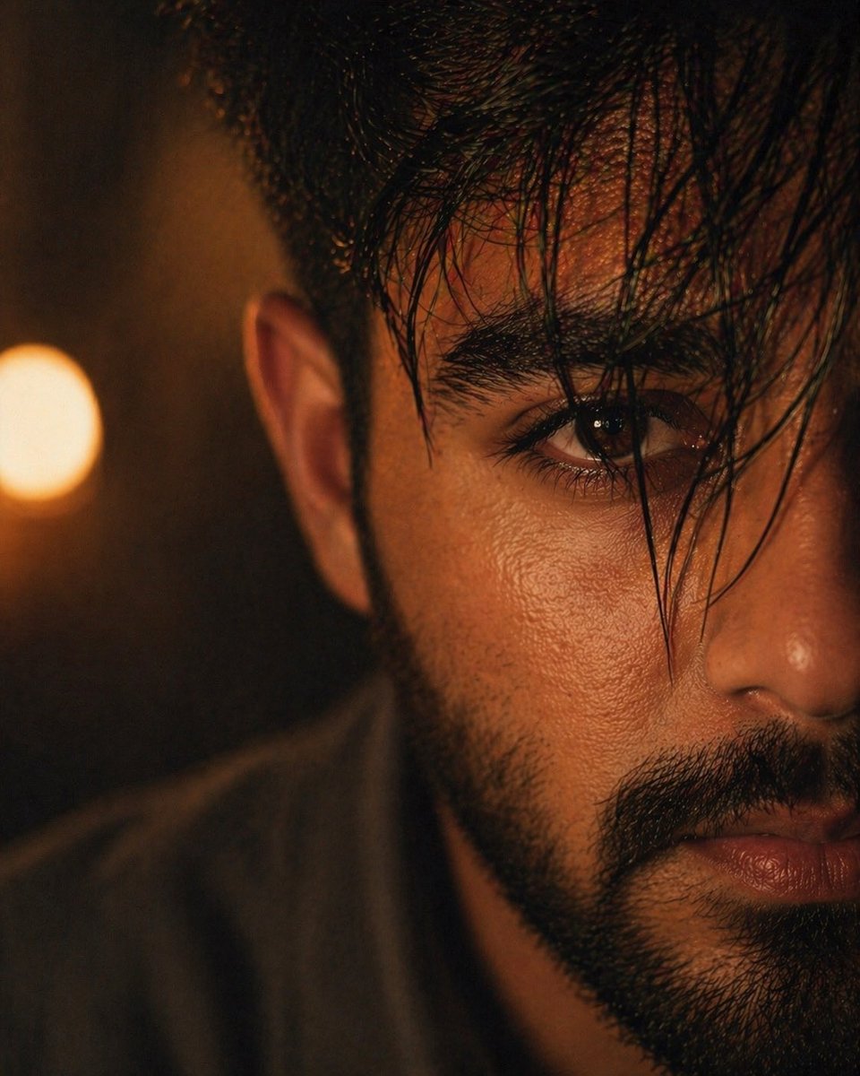 Profile / Avatar - Moody Cinematic Close-up Male Portrait — output 1