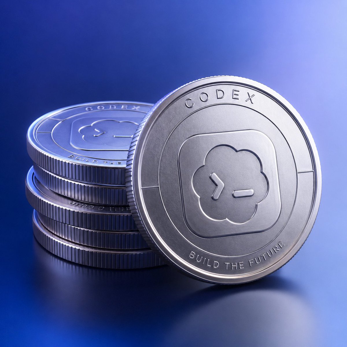 E-commerce Main Image - Photorealistic Codex Token Coins — output 1