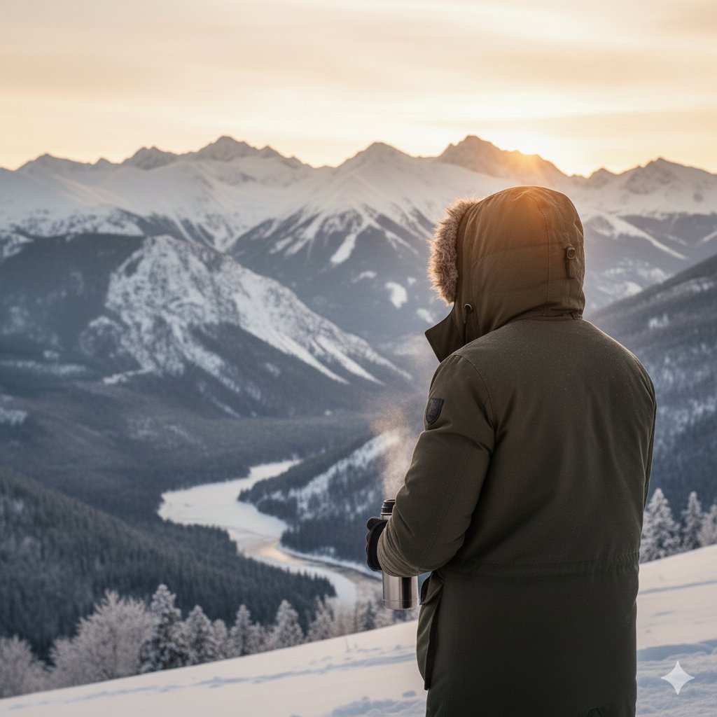 Golden Hour Winter Portrait Prompt for Gemini Nano Banana 3.0 — output 1