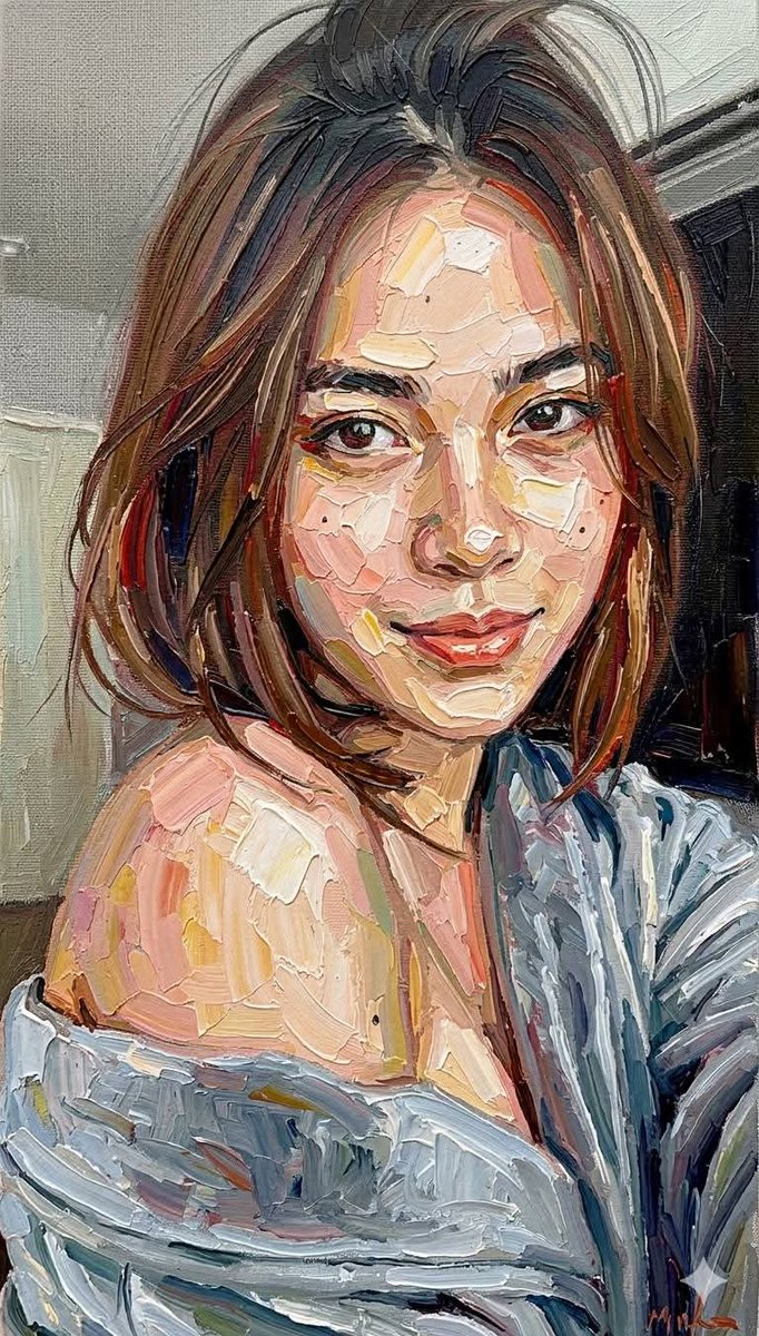 Impasto Oil Painting Portrait Style — output 1