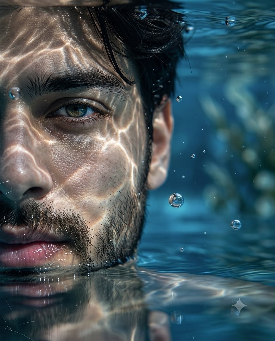 Profile / Avatar - Underwater Macro Face Portrait — output 1
