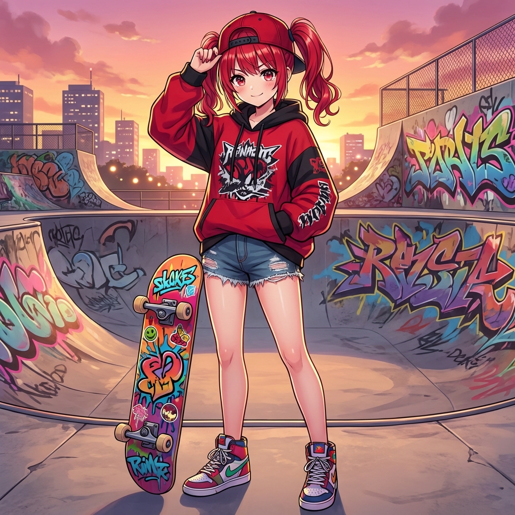 Transforming into a Skater Girl — output 1