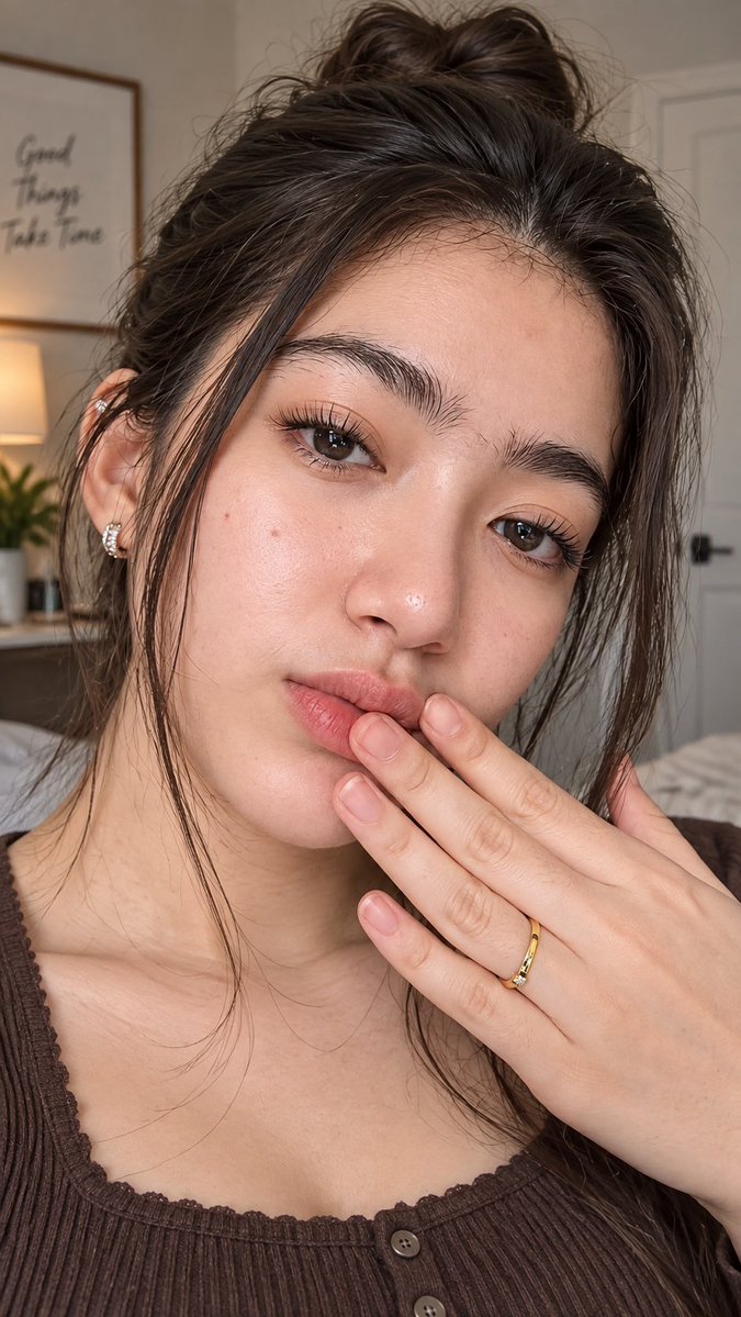 Profile / Avatar - Realistic Bedroom Selfie Portrait — output 1