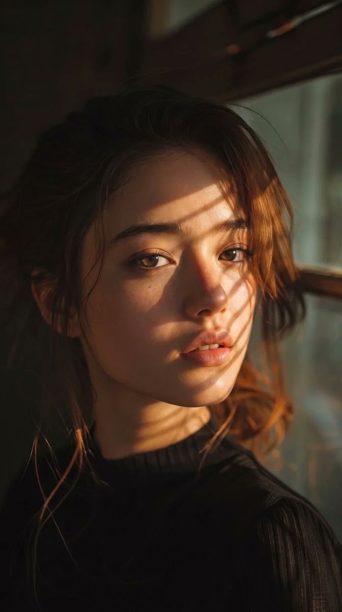 Profile / Avatar - Chiaroscuro Golden Hour Cinematic Portrait — output 1