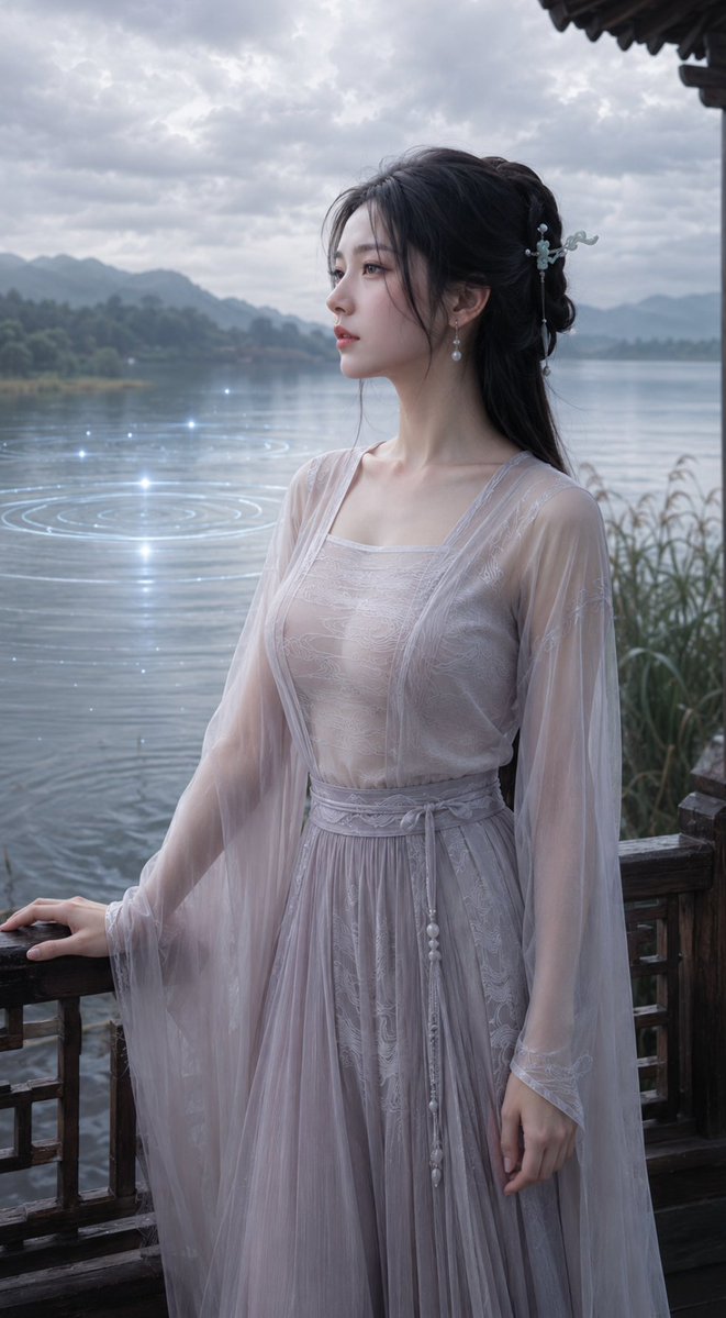 Game Asset - Tang Dynasty Fantasy Water Mage Poster — output 1